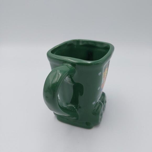 Christkindlmarket Market Green Train Mug‎ Carmel Indiana Snowflake Christmas - Picture 4 of 6